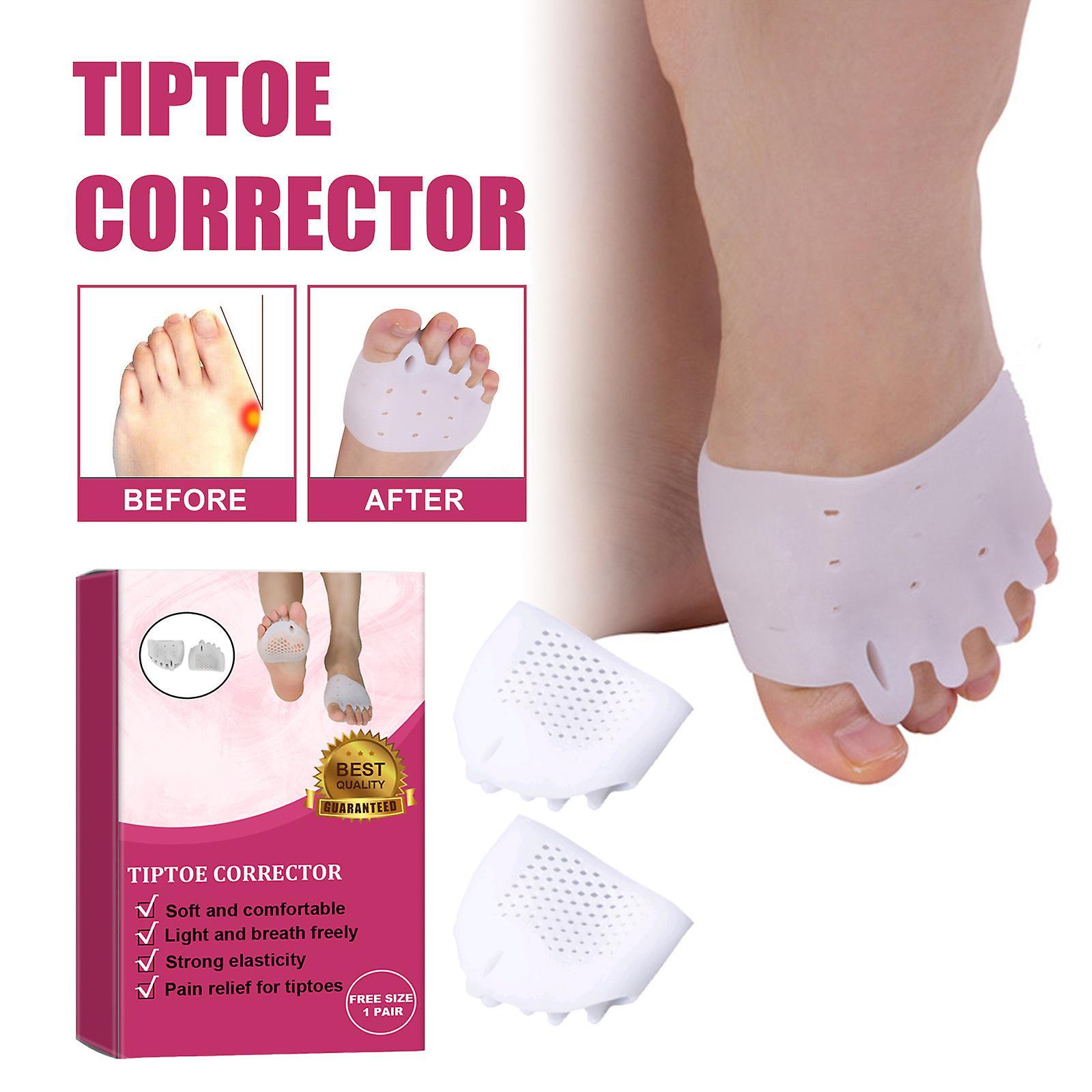 Elewelt Toe Straightener, Bunion Corrector, Toe Separator, Metatarsal Pads, Bunion Corrector Cushion, for Straighten Overlapping Toes, Hammer Toe, ...