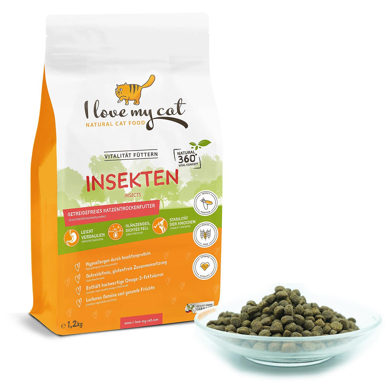 I love my cat dry cat food with insect protein