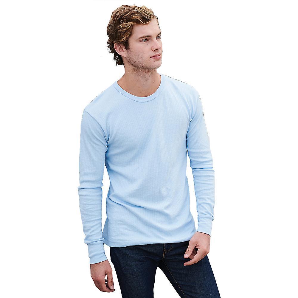 Regatta Mens Long Sleeve Polycotton Thermal Vest Top Denim Blue L - Chest 41-42" (104-106.5cm)