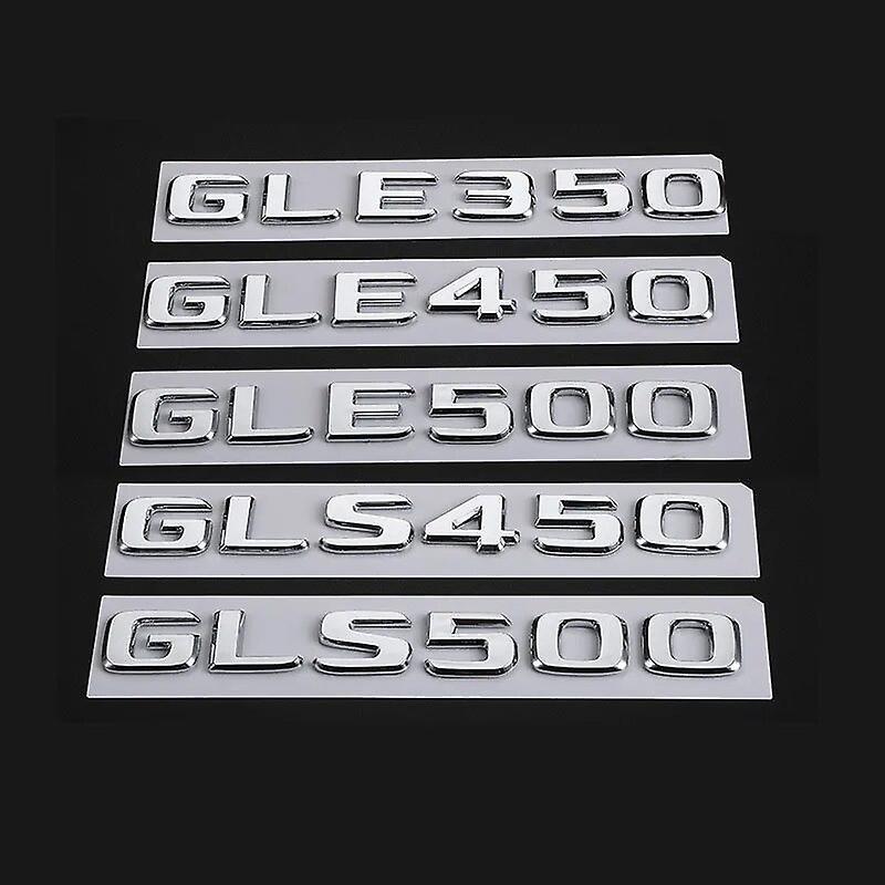 Hikig Abs 3d Chrome Letters For Car Trunk Emblem Logo Mercedes Gle 350 450 500 W166 W167 Gls 450 500 X166 X167 Lettering Accessories GLS320