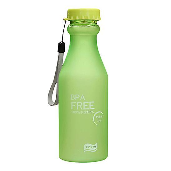 KAKENTH Scrub Portable Leak-proof Water Bottle Cycling Sports Unbreakable 550ml Drink Bottles Green