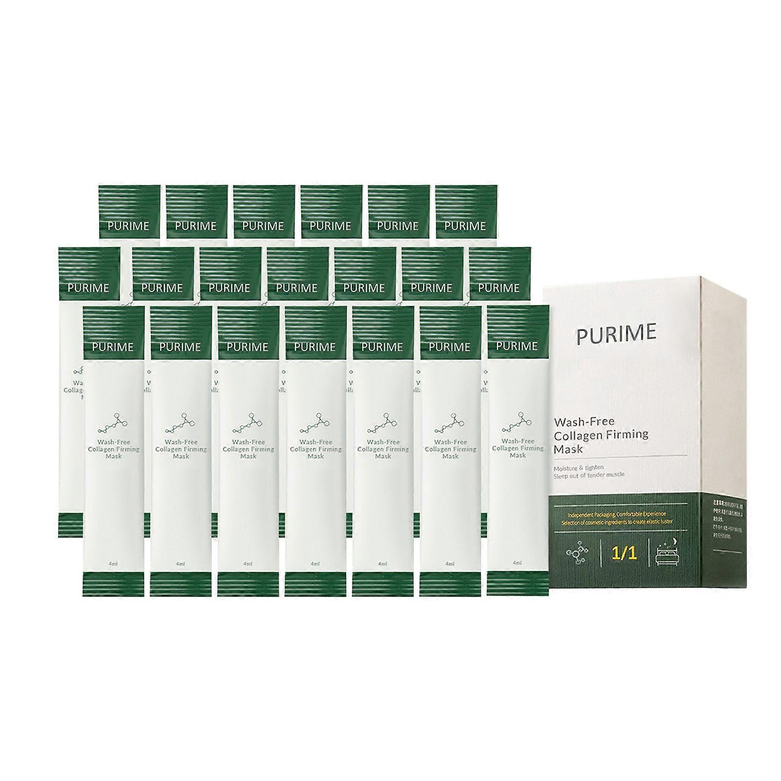 Eelhoe 40 Packs Collagen Firming Mask Skin Care, Wash-Free Sleeping Facial Mask, Essential Lifting Firming Anti Aging Moisturizing Face Care Gel Cr..