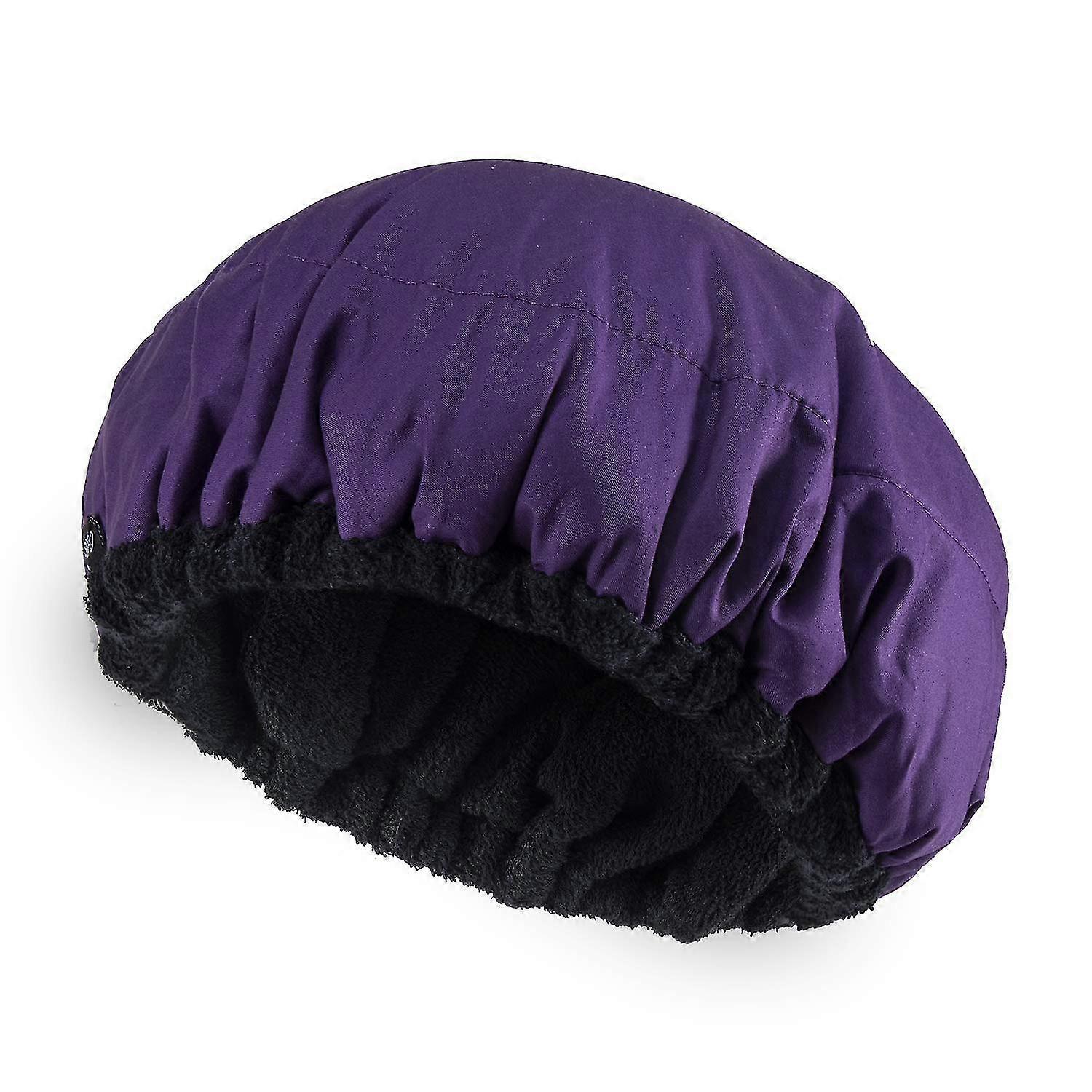 Dilande Deep Conditioning Heat Cap Microwavable Heat Cap For Steaming Hair Styling And Treatment Steam Cap Steaming Haircare Therapy (purple)