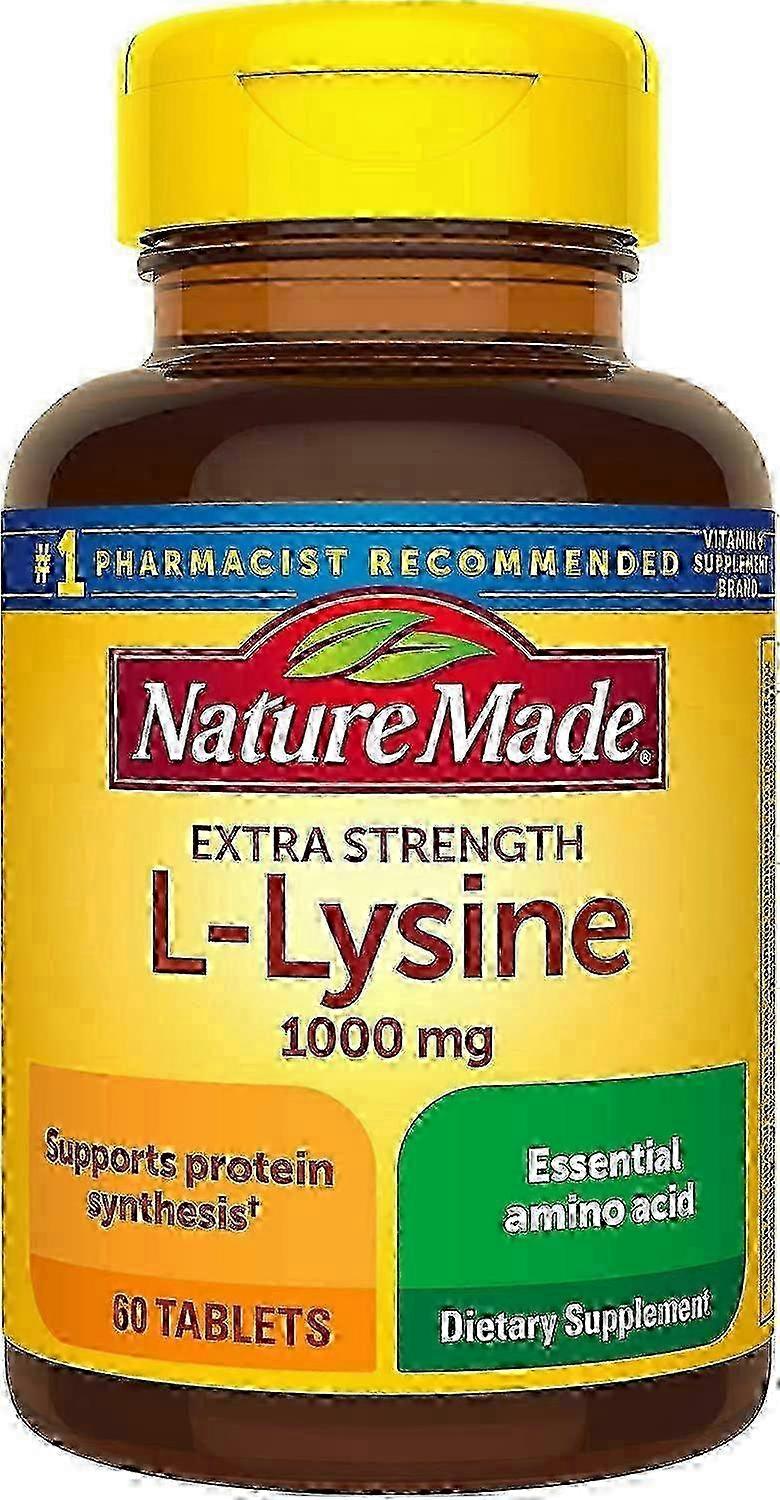 Nature made l-lysine, 1000 mg, extra strength, tablets, 60 ea