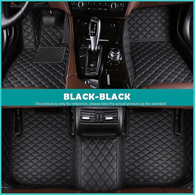 Mat Car Floor Mats For Jeep Grand Cherokee Wk Wk2 2011-2018 2012  Custom Auto Foot Pads Automobile Carpet Cover Interior Accessories Foot-BLACK-BLACK