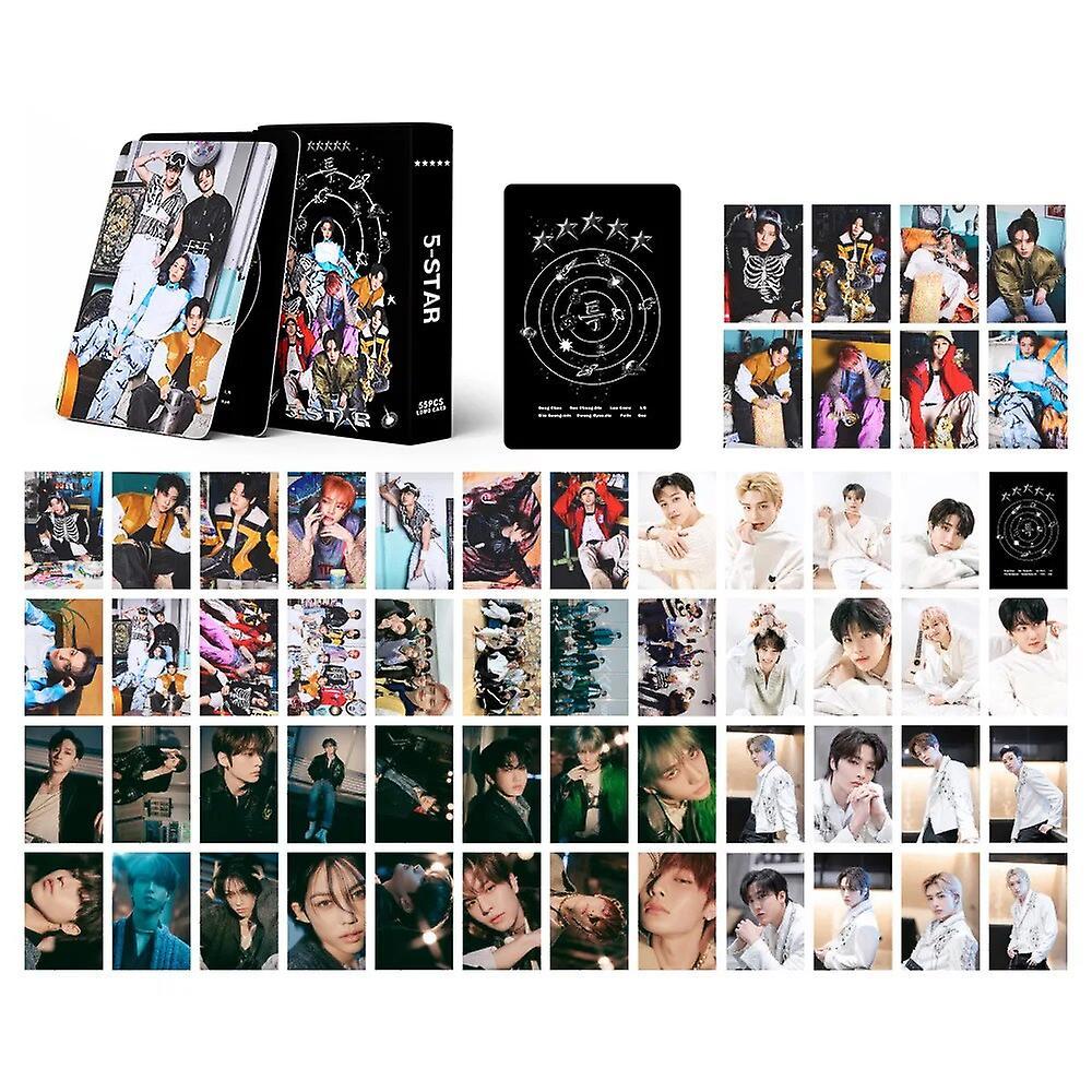 Bicaco 2023 Stray Kids Lomo Cards 5-star Photo Album Photocards Straykids Hd Postcards