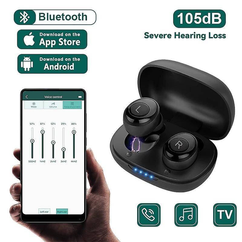 Youping Bluetooth Hearing Aids Rechargeable Hearing Aid APP Digital Sound Amplifier For Deafness Wireless Aparelho Auditivo Audifonos H001