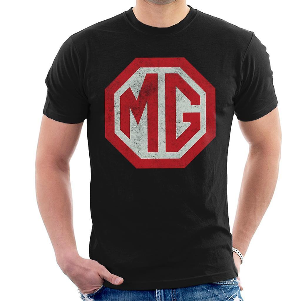 MG Classic Logo British Motor Heritage Men's T-Shirt Black Medium