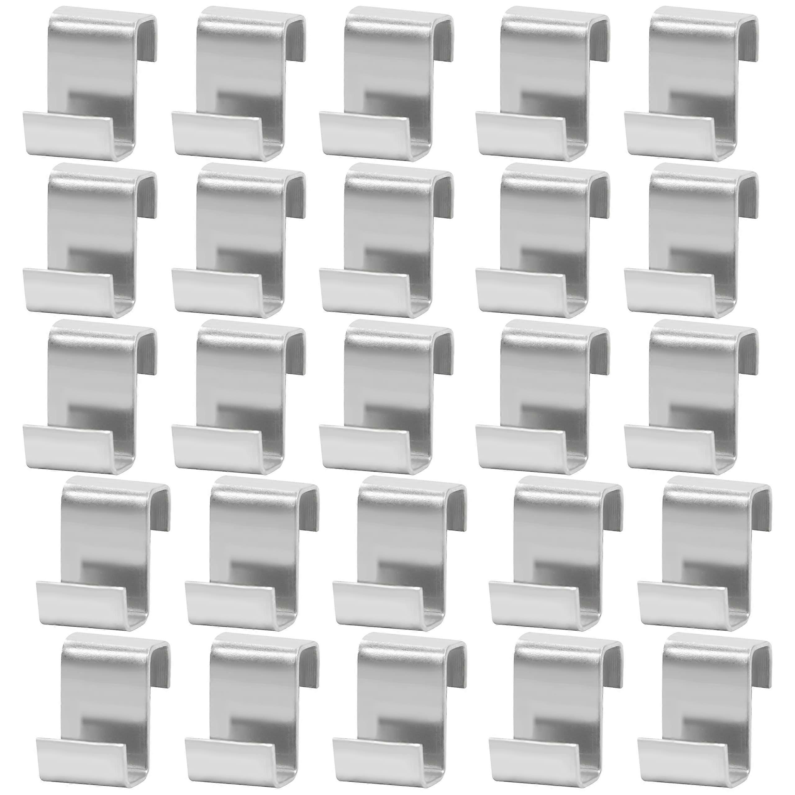 Lycxames 50Pcs Z Clips for Greenhouse Glass Panes Greenhouse Clips for Glass Stainless Steel Greenhouse Z Clips Greenhouse Window Clips