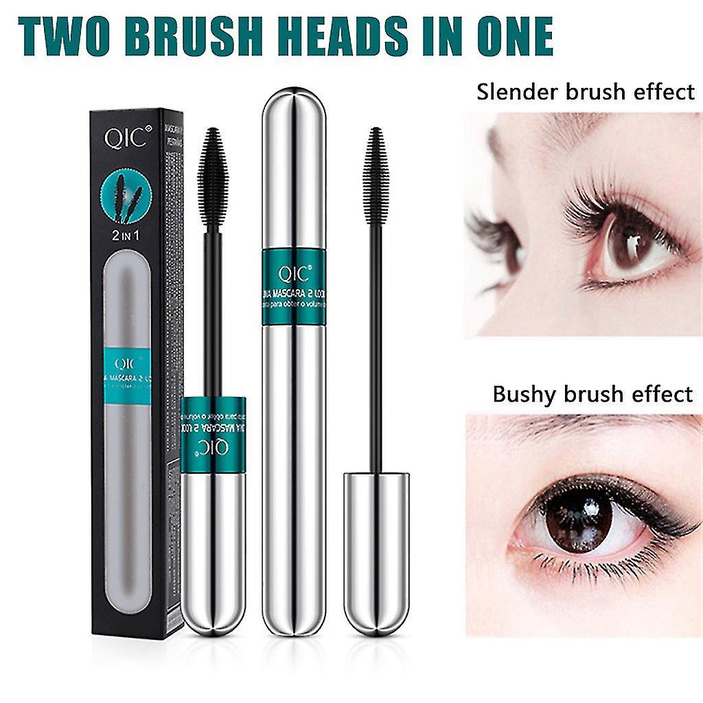 Exsha Qic Double-effect Mascara 4d Waterproof, Not Smudged, Slender, Thick And All-in-one