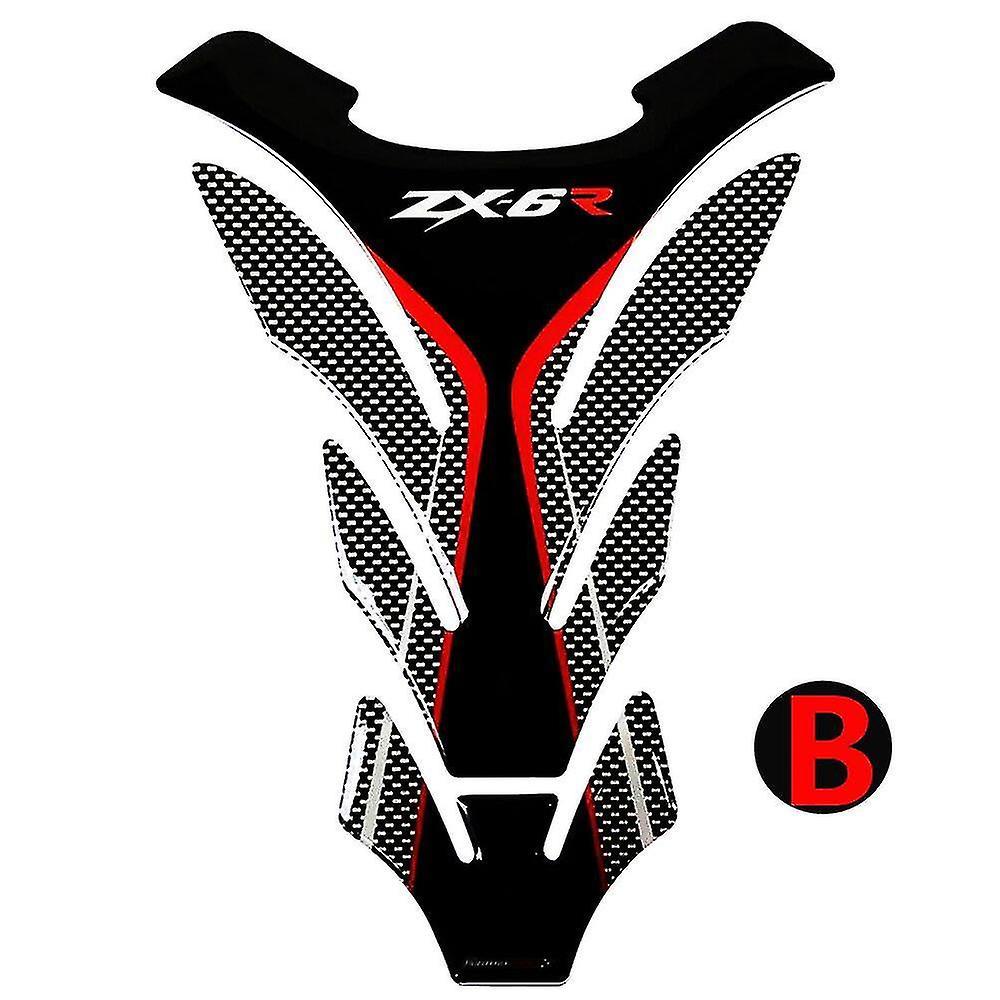 Tianzun 3d Motorcycle Tank Pad Protector Decal Stickers Case For Kawasaki Zx6r Zx-6r Zx-6rr Tank B