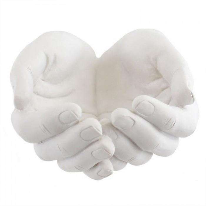 Something Different Healing Hands Resin Ornament White One Size