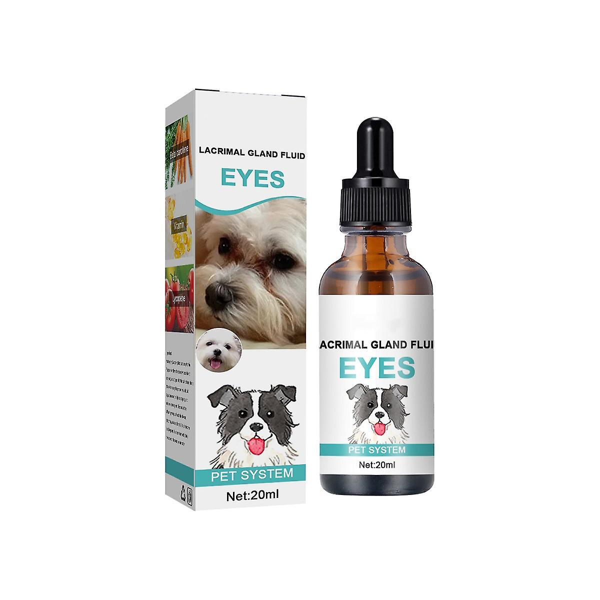 Frusde Dog Eye Drops, Dog Eye Wash Drops, Tear Stain Remover, Pet Eye Cleaner For Runny Eyes Red Tears, Dog Eye Infection Treatment 3Pcs