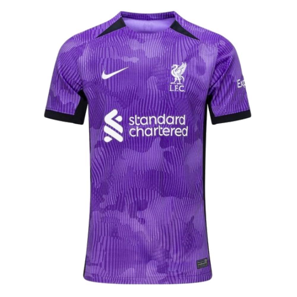 Nike 2023-2024 Liverpool Third Shirt (Kids) Purple MB 27-29 inch Chest (69/75cm)