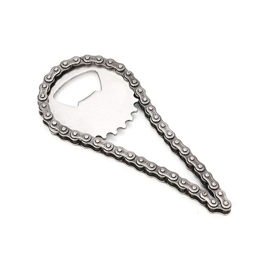 wirlsweal Creative Stainless Steel Bicycle Chain Bar Beer Bottle Opener Kitchen Party Tool