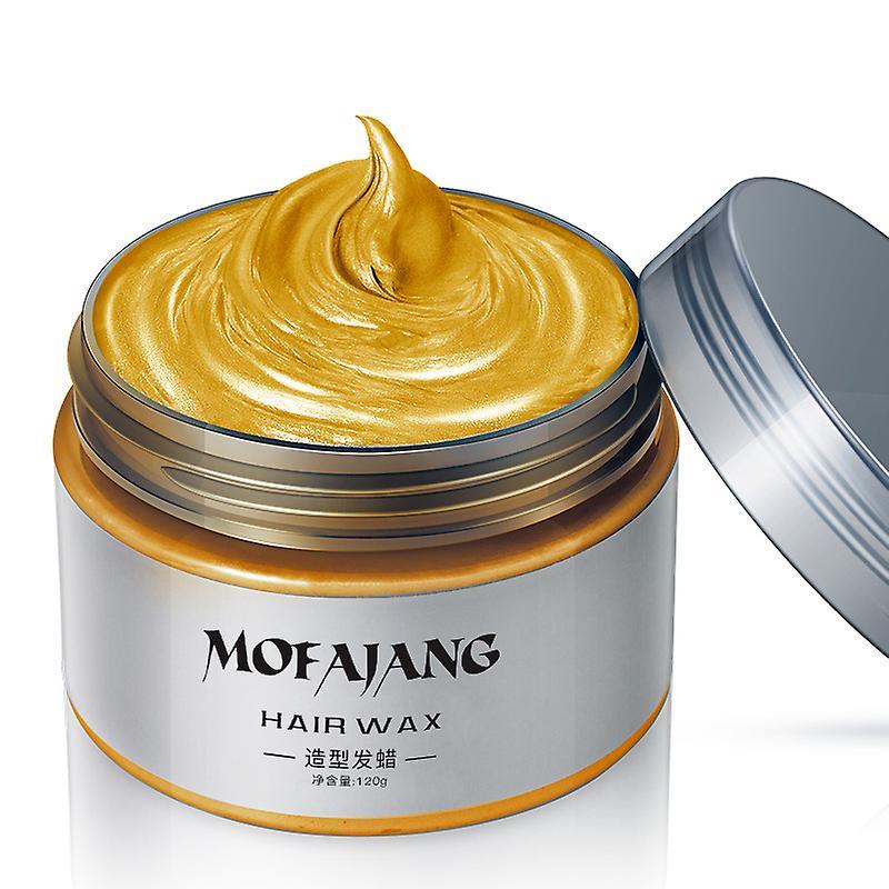 Serh Mofajang 9 Colors Unisex Hair Color Wax Mud Dye Styling Cream Diy Coloring gold