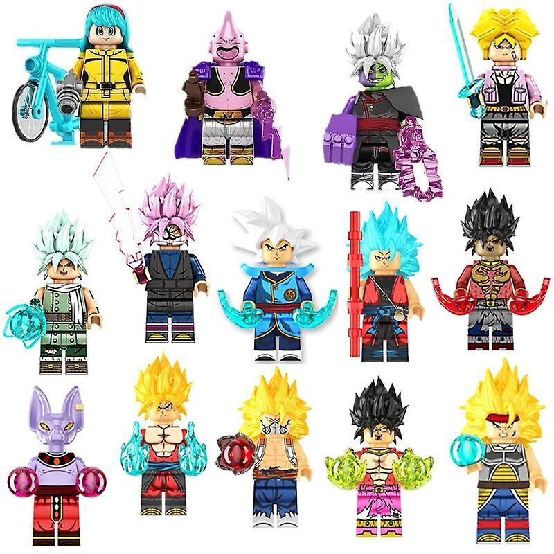 Sanne Dragon Ball Son Goku Building Blocks Mini Action Figures Bricks Assembly Toys Anime Figures Model Kids Birthday Christmas Gift Dragon Ball 12