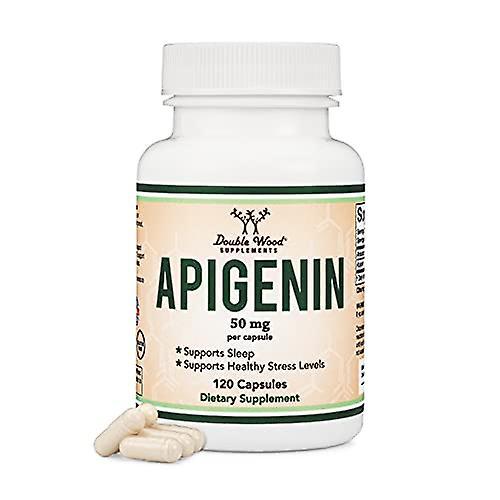 Double Wood Supplements Apigenin Supplement - 50mg Per Capsule, 120 Count