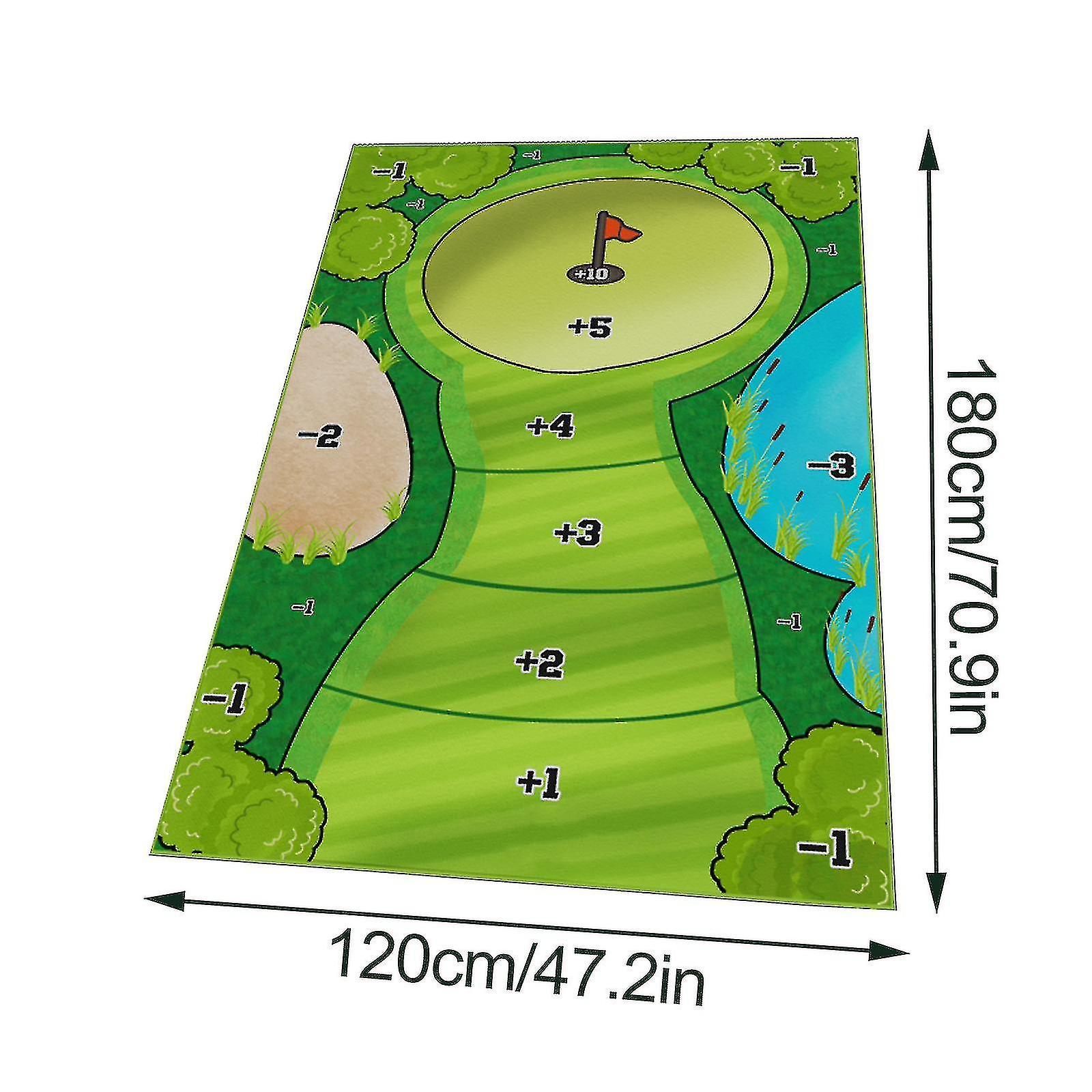 Lanou Toy Golf Batting Mat Sports Toys 60*60*2cm Green Suit Cloth Creative Outdoor Products