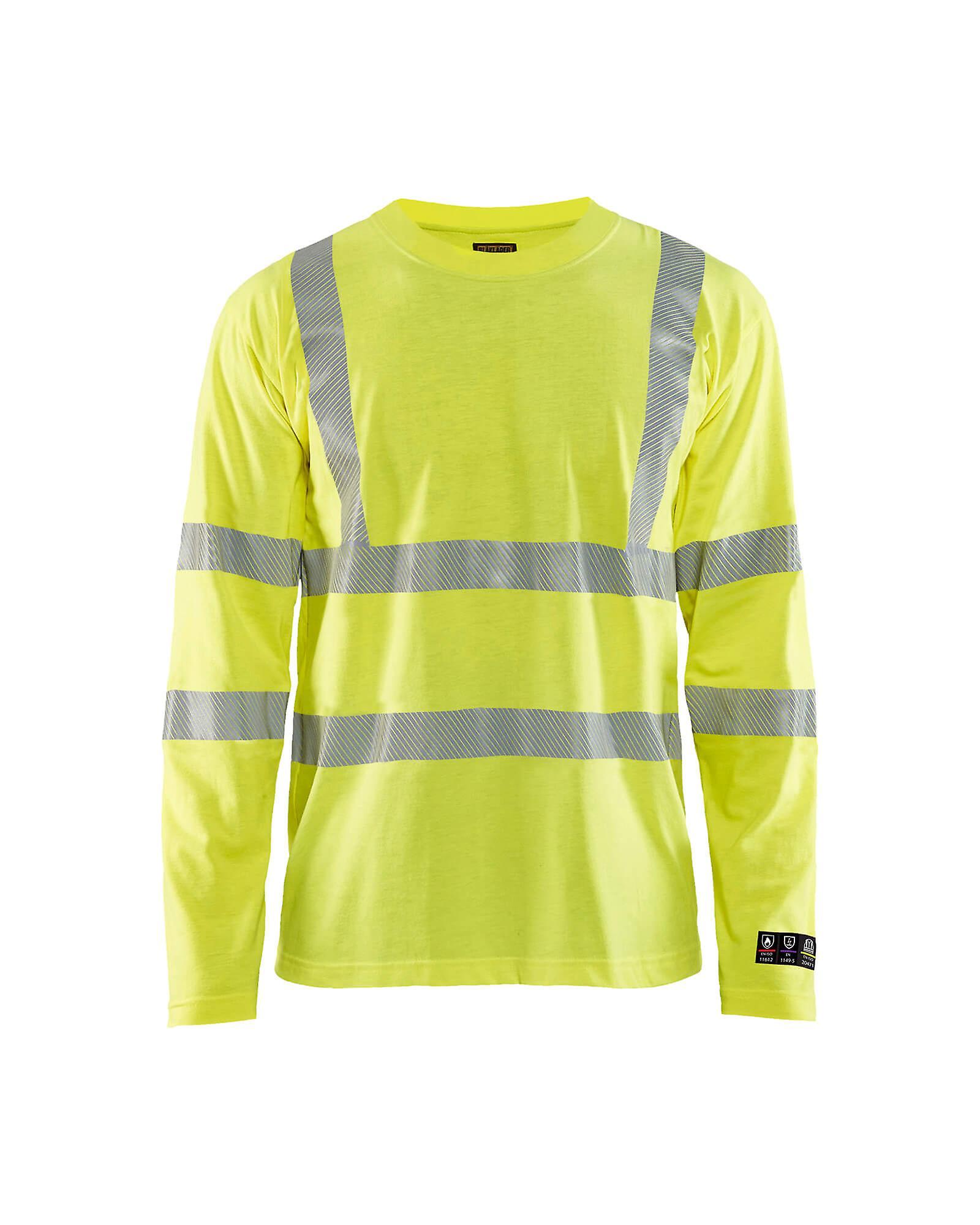 Blaklader 3481 hi-vis long-sleeve t-shirt multinorm - mens (34811761) Yellow Xxxl