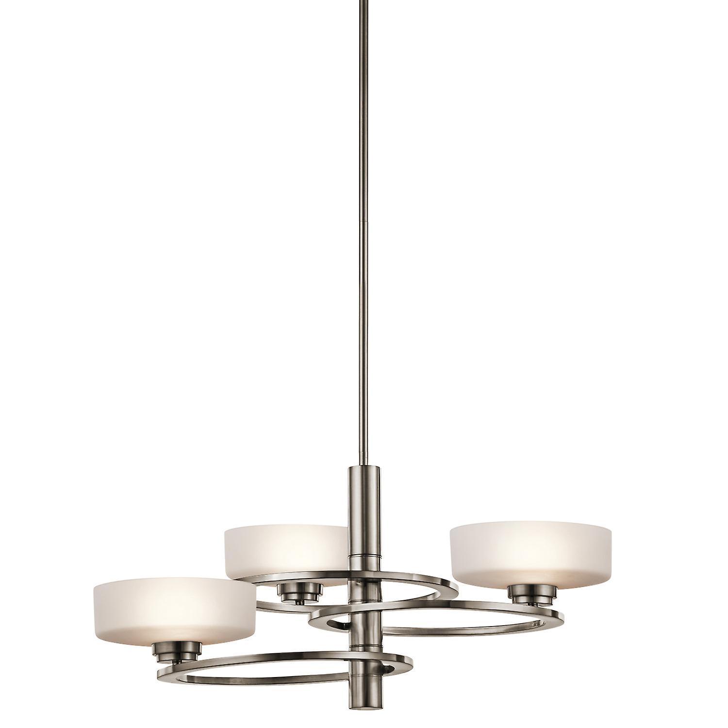 Elstead Lighting Aleeka Multi Arm Chandelier 3 Light Classic Pewter Finish, G9