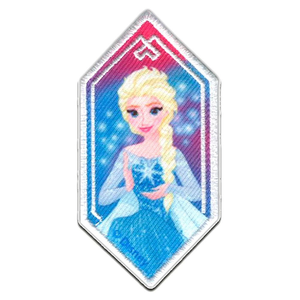 Patch / iron-on patch - Disney Frozen FROZEN "ELSA 1" - blue - 8,5x4,2cm - Iron-on patches