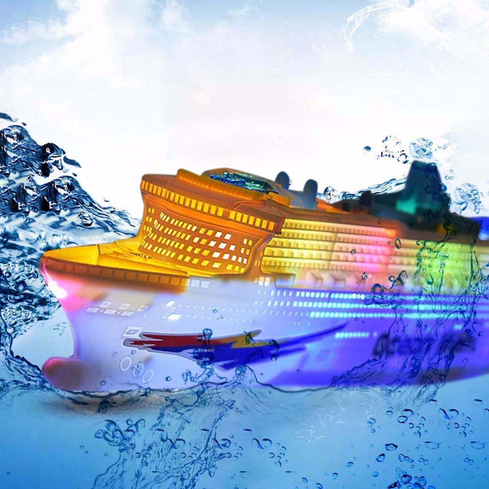 Kakanwo Lights And Music Cruise Ship Universal Electric Toy Boat Multicolor