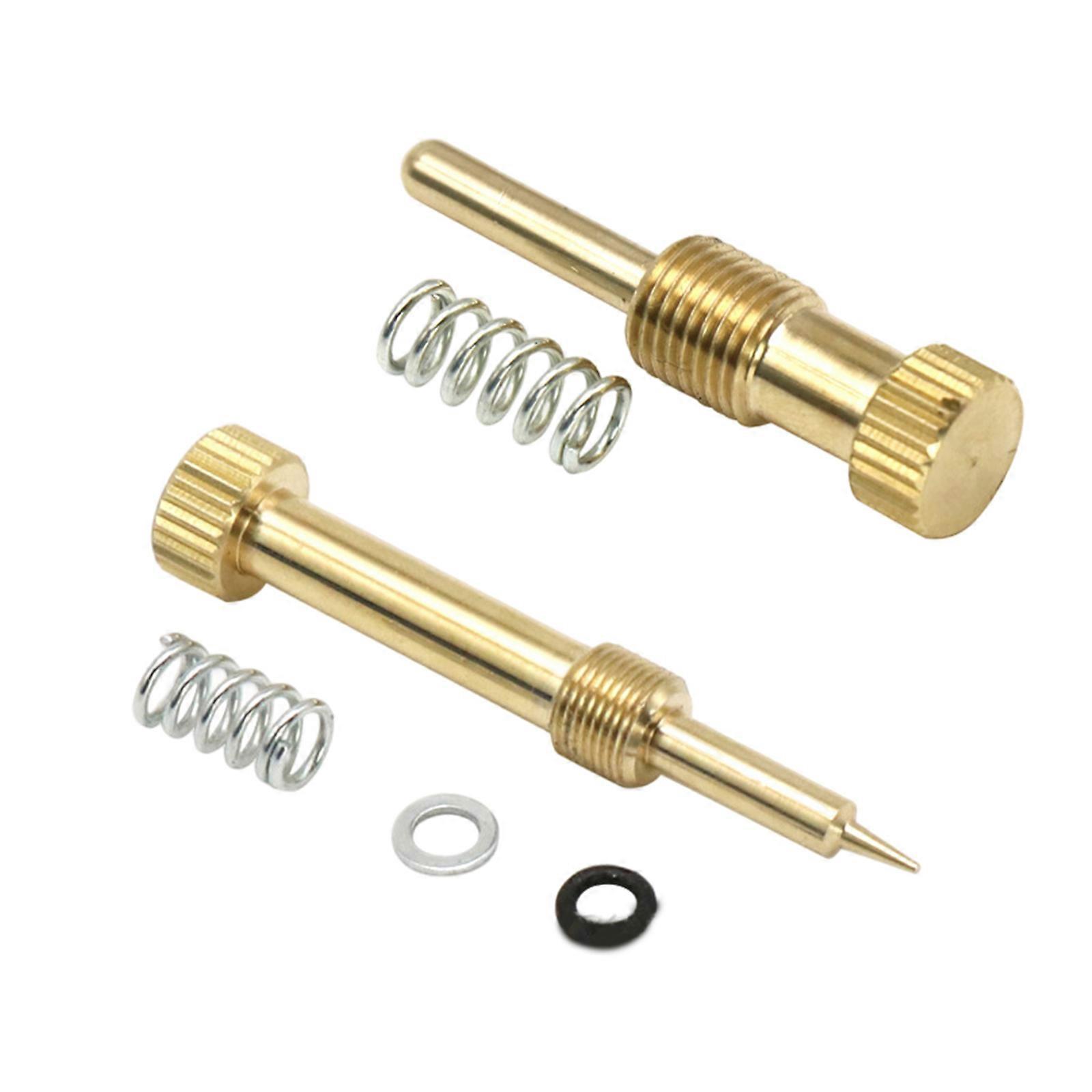 Unbrand Air Fuel Mixture Screw + Idle Speed Adjustment Screw for Mikuni VM22 Carburetor