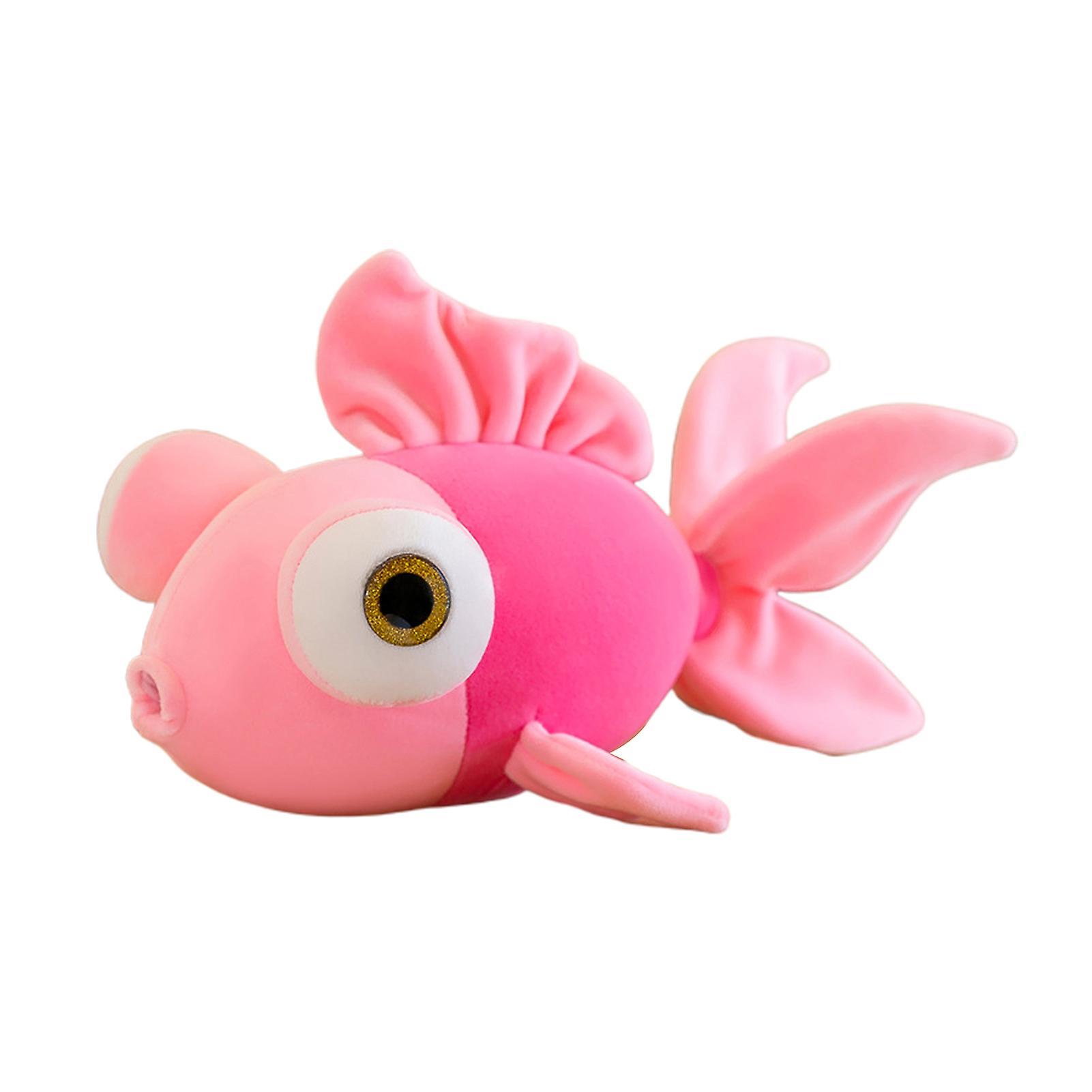 Yamaler Fish Plush Toy Cute Colored Goldfish Doll Plushies Soft Companion Sleep Pillow Stuffed Aquarium Animal Doll Throw Pillow Home Decoration Pi...