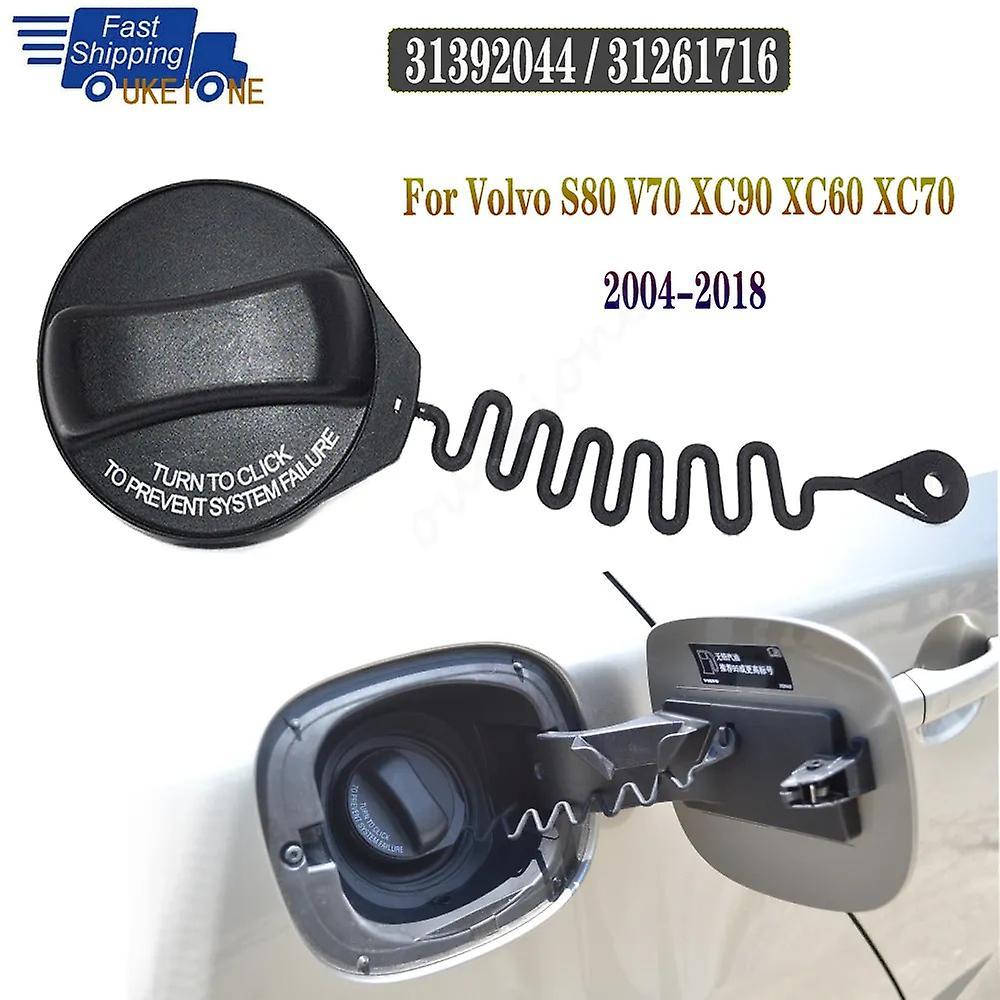 Ddyyhe 31392044 For 2004-2012 Volvo S60 S40 S80 V60 V70 Xc90 Xc60 Xc70 Gas Tank Fuel Filler Cap W/tether Strap 31261716 Car Accessories