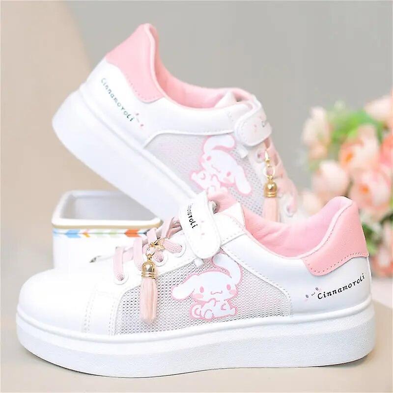 Aionyaaa Sanrios Kawaii Anime Kuromi Cinnamoroll Cute Cartoon Mesh Board Shoes Summer New Children's Breathable Lightweight Sneakers Gift 31(20cm) ...