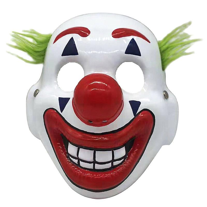 Unbrand Dc Movie Joker Arthur Fleck Cosplay Mask Clown Masquerade Halloween Scary Mask White 1Pc