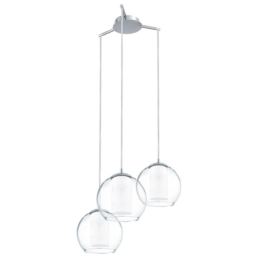 Eglo Lighting Bolsano 3 Light Cluster Pendant Polished Chrome, E27