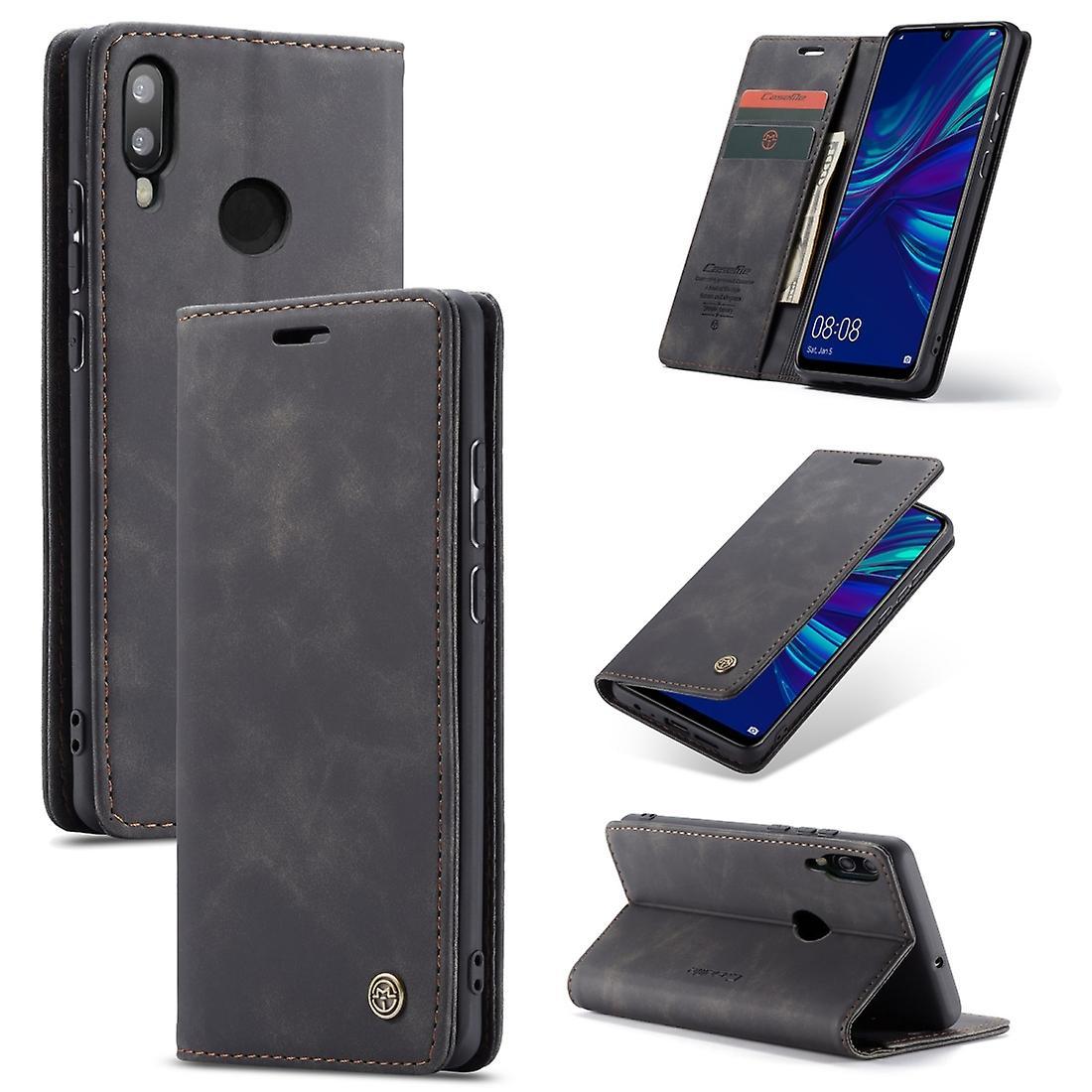 Caseme Retro Frosted  Leather Case For Huawei P Smart 2019 Black