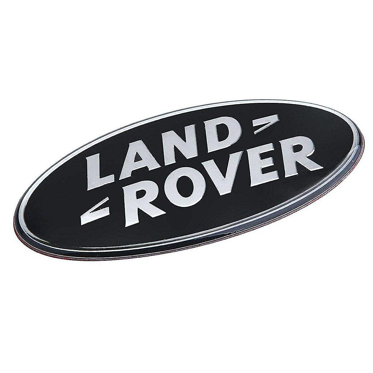 Sega Oval round black land rover rear boot badge emblem for evoque discovery freelander 86mm x 43mm