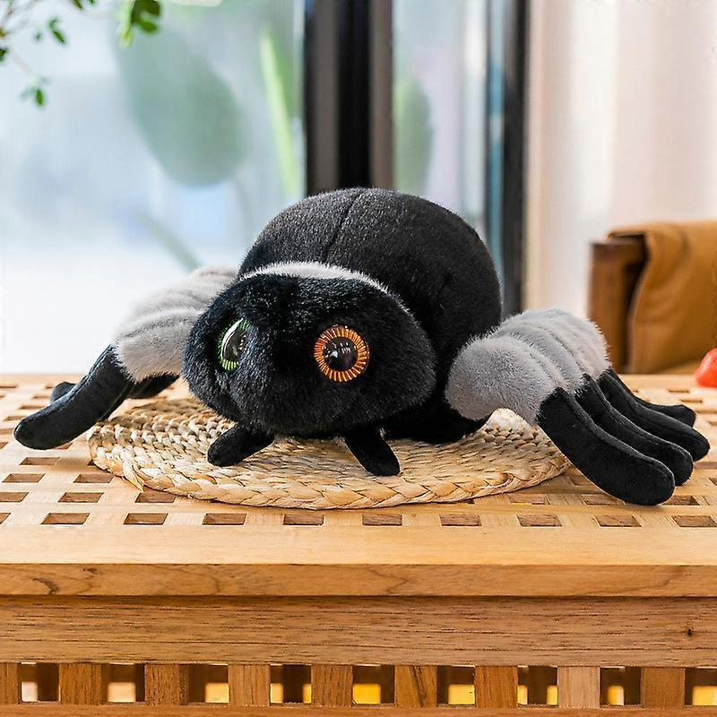 Flye Spider Stuffed - Soft Huggable Black Spider, Adorable Plush Toy, Cute Desert Cuddle Gift, Super Soft Plush Doll Toy For Kids,Giant Stuffed Spi...