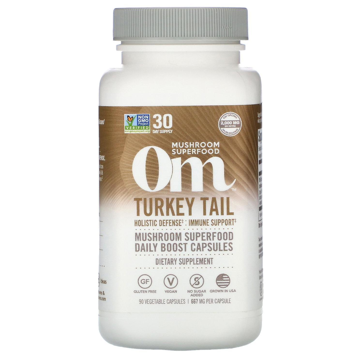 Om Mushrooms, Chaga, 667 mg, 90 Vegetarian Capsules