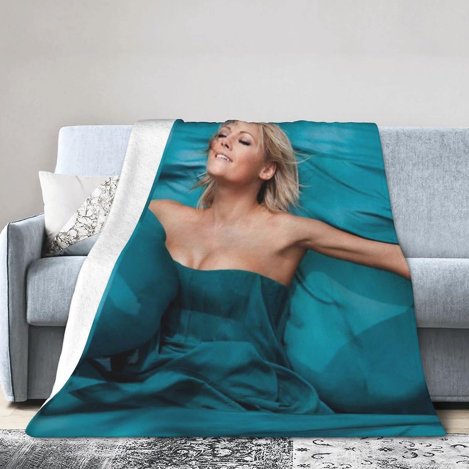 Kerota TO449 Helene Beauty Fischer Printed  Lightweight Super Soft Micro Fleece Throw s Fit Couch Bed Living Room Sofa Chair 80x60in 200x150cm