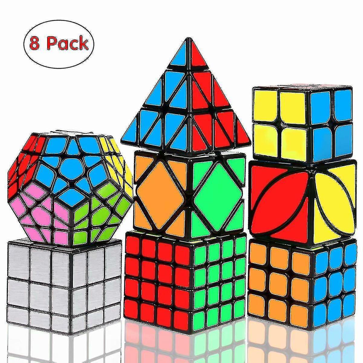 Speed Cube Set, Magic Cube Bundle 2x2 3x3 4x4 Pyramid - Toy Puzzles Cube For Kids And Adults Set Of 8 From  Zekai