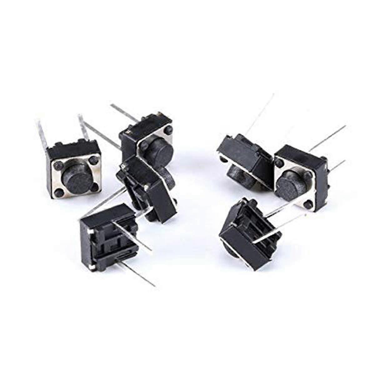 Wonderful Xceedez  100pcs Tact Button Switch 2 Pin DIP 6x6x5mm PCB Momentary Tactile Tact Push Button Switch