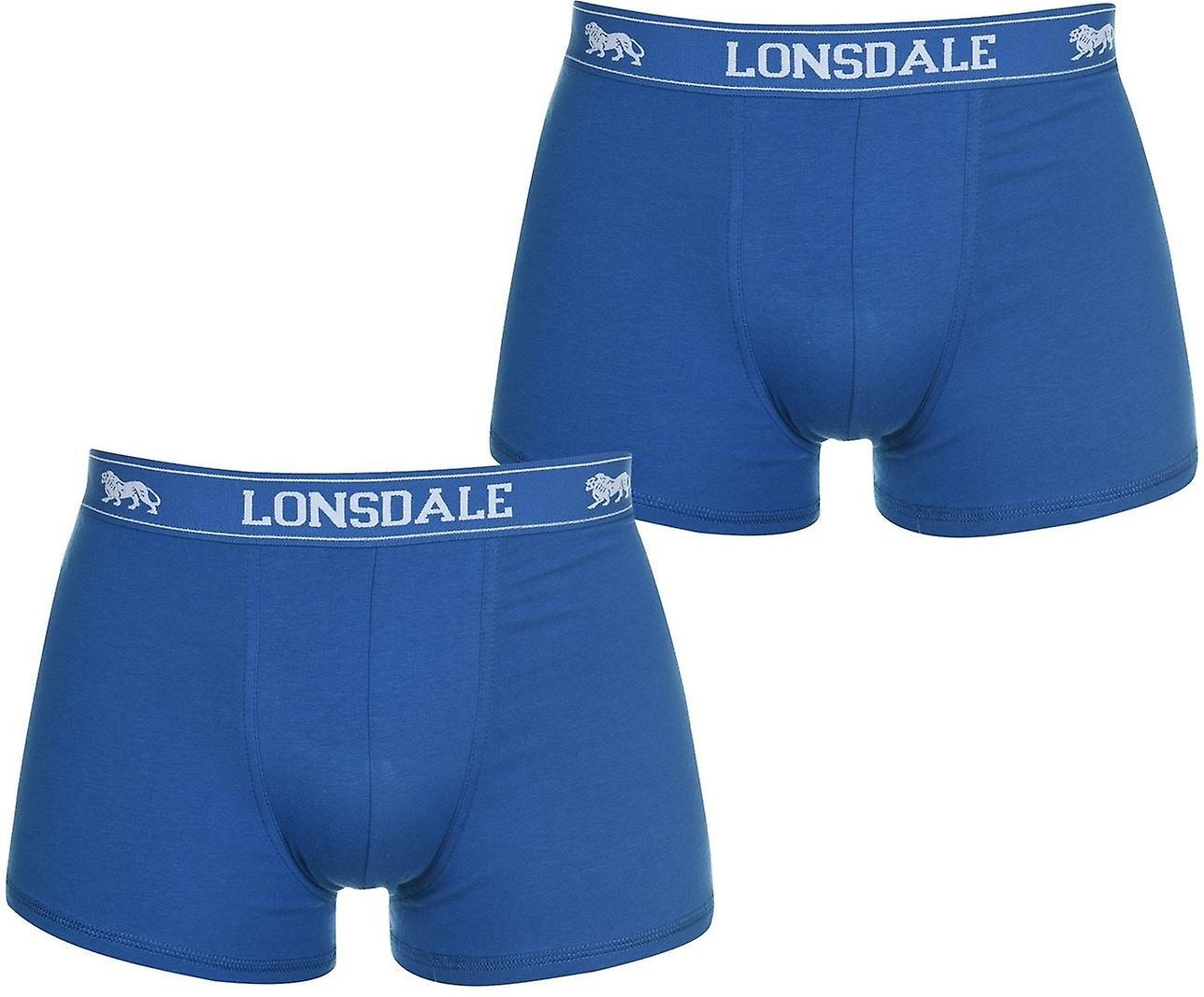 Lonsdale 2 Pack Trunk Mens Blue 2XL