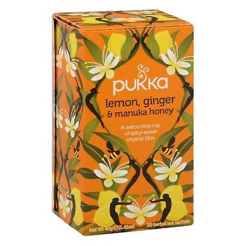 Pukka Organic Lemon, Ginger & Manuka Honey Herbal Tea