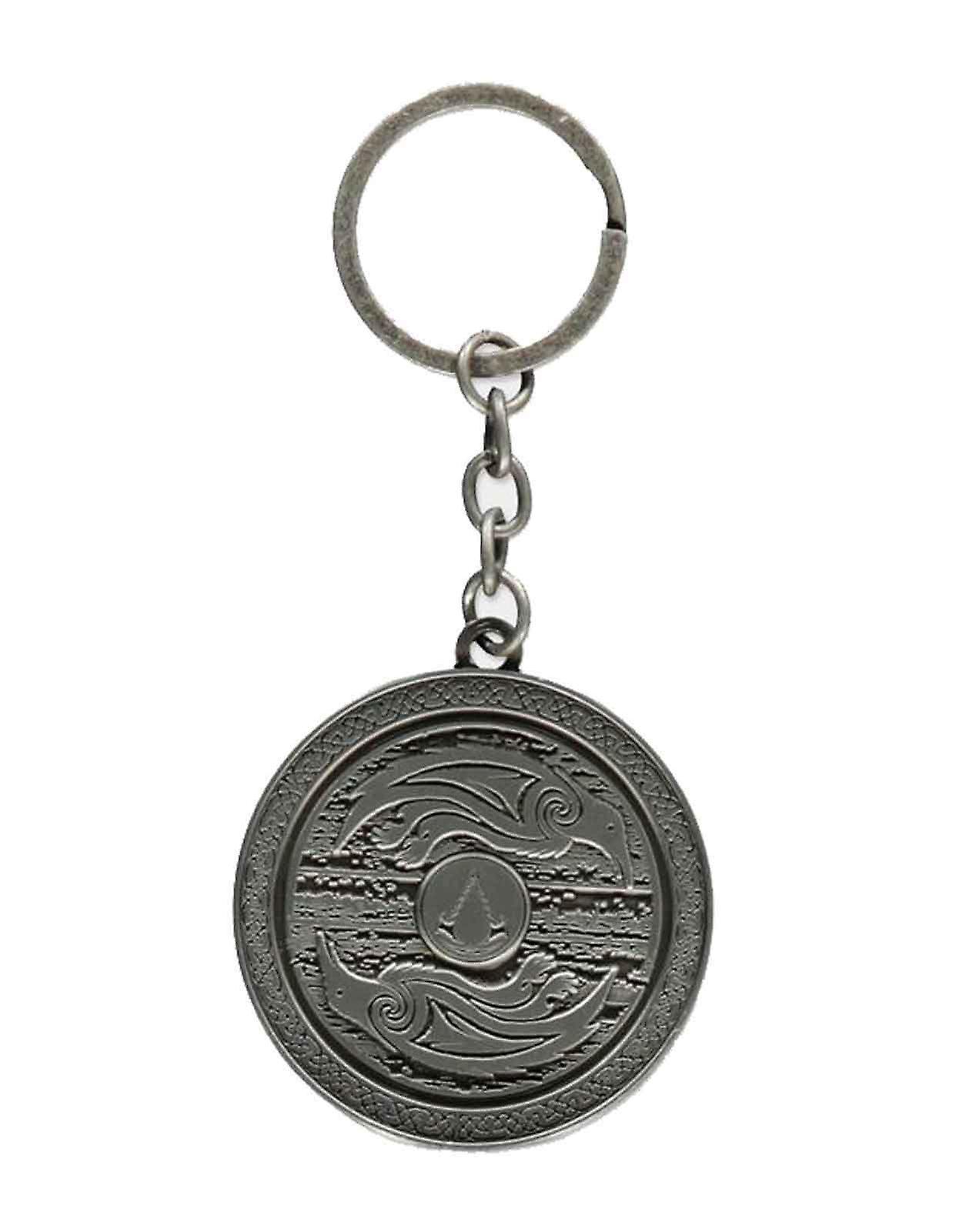 Assassin's Creed Assassins Creed Valhalla 3D Shield Keychain Silver One Size