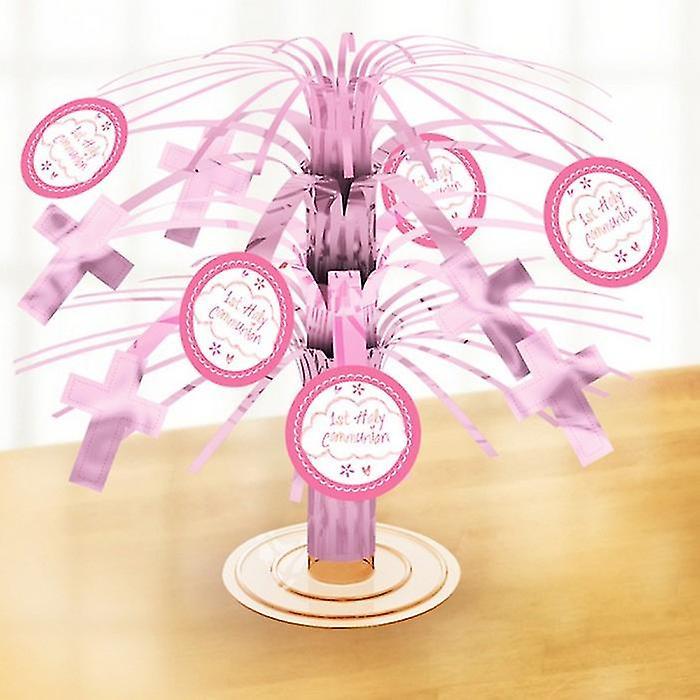 Amscan First Communion Cascade Centrepiece Pink Mini Cascade Centrepiece One Size