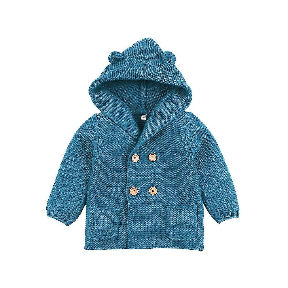 Slowmoose Winter Baby, Jackets Outfits, Warm Autumn, Sweaters, Long Sleeve Hooded Coat 12M / A2