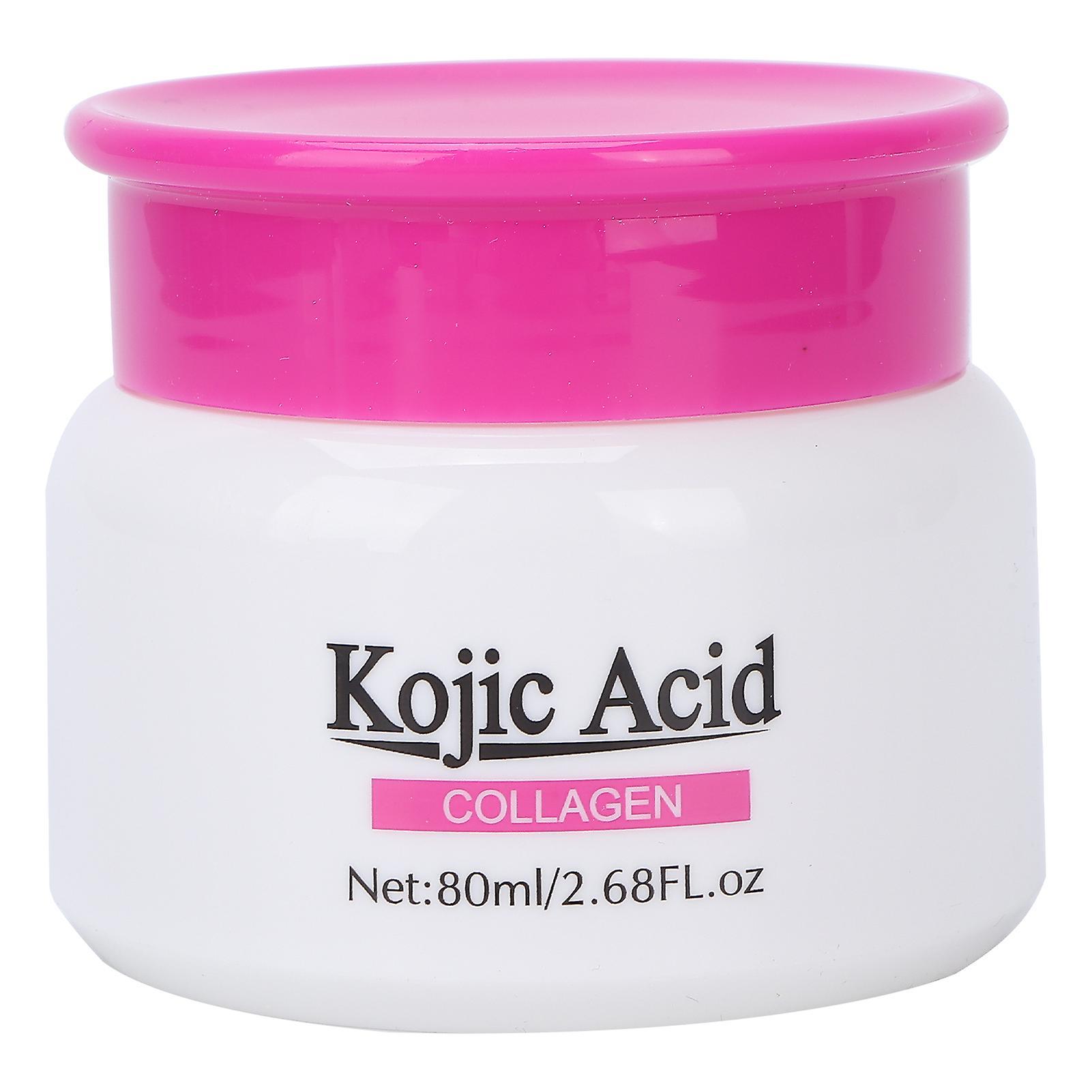 Kojic Acid Whitening Cream 80ml Guanjing Kojic Acid Facial Whitening Cream - Collagen Face Moisturizer for Nourishing and Brightening