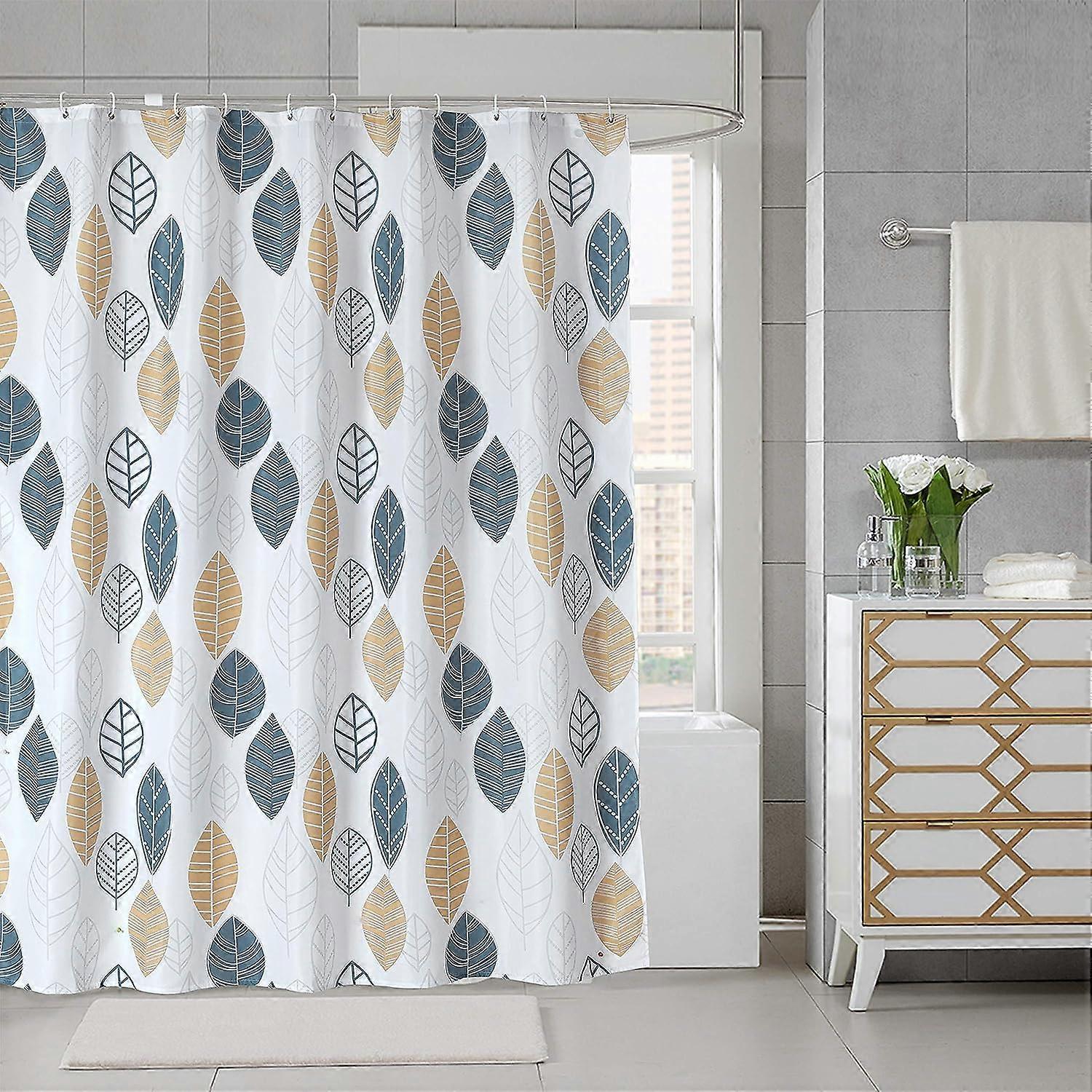 Unbrand Tizzy Shower Curtain in Waterproof Anti-Mildew Fabric with Hooks, Antibacterial, Machine Washable 180 x 180cm