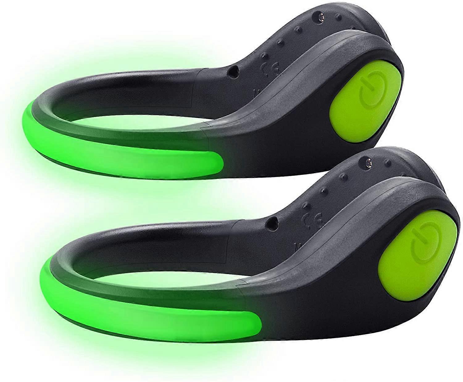 Shindat 2 Pack LED Shoe Clip Lights Rainproof Night Light Flashing Bright Night Running Lights Sports Gear Safety Warning