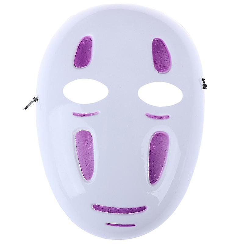 Cryin Spirited Away No-face Mask Faceless Cosplay Helmet Fancy Anime Halloween Party Purple