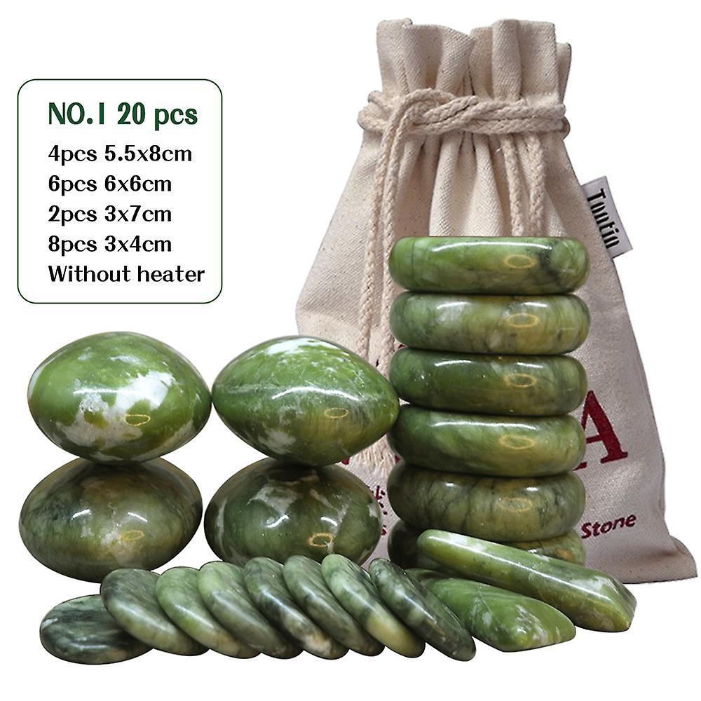 Atuto Tontin Jade Glaze Therapy Hot Stone Massage Set Massager Back Massageador Health Care Stones For Massage Spine Basalt Stone Spa NO1 stones no...